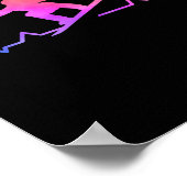 Snowboard hartslag 80s Retro Winter Snowboard Poster (Hoek)