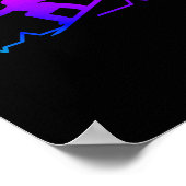Snowboard hartslag 80s Retro Winter Snowboard Poster (Hoek)