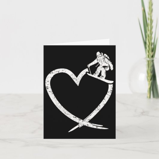 Snowboard Heart  Kaart (Voorkant)
