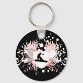 Snowboard. hi-fi. v.3 sleutelhanger (Voorkant)