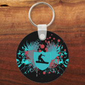 Snowboard. hi-fi. v.3 sleutelhanger (Voorkant)