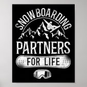 Snowboard huwelijk 1 poster (Voorkant)