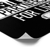 Snowboard  huwelijk poster (Hoek)