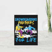 Snowboard huwelijksvrouw echtgenoot Snowb Kaart (Voorkant)