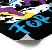 Snowboard huwelijksvrouw echtgenoot Snowb Poster (Hoek)