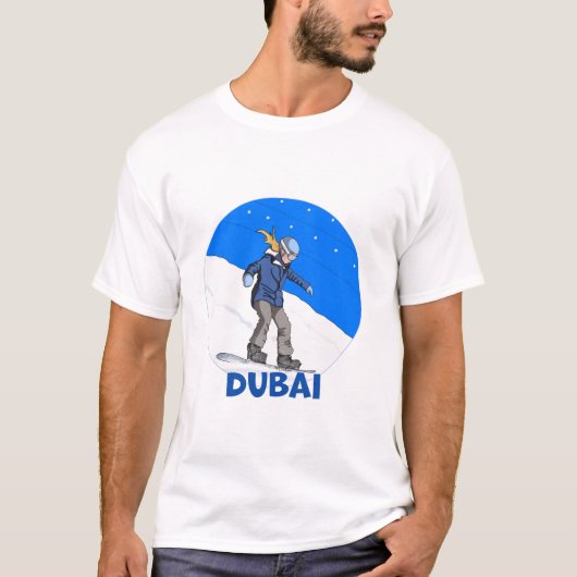 Snowboard in Dubai T-shirt (Voorkant)