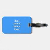 Snowboard in Sneeuw op Snowy Slope Bluebird Dag Bagagelabel (Achterkant horizontaal)