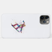 Snowboard in waterverf Case-Mate iPhone case (Achterkant (horizontaal))