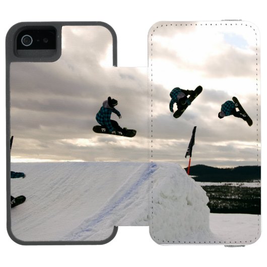 Snowboard Incipio iPhone Portemonnee Hoesje (Agenda Open)