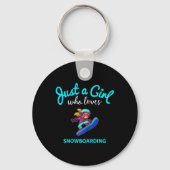 Snowboard Jersey voor meisjes Snowboarden Sleutelhanger (Voorkant)