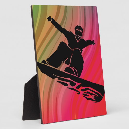 Snowboard Jump Fotoplaat (Zijkant)