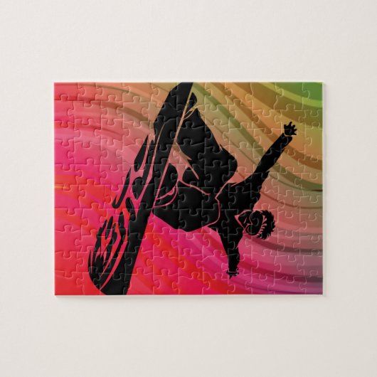 Snowboard Jump Legpuzzel (Horizontaal)