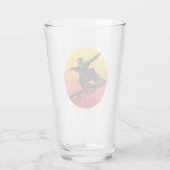 Snowboard Jump Retro Glas (Achterkant)