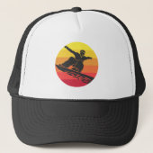Snowboard Jump Retro Trucker Pet (Voorkant)