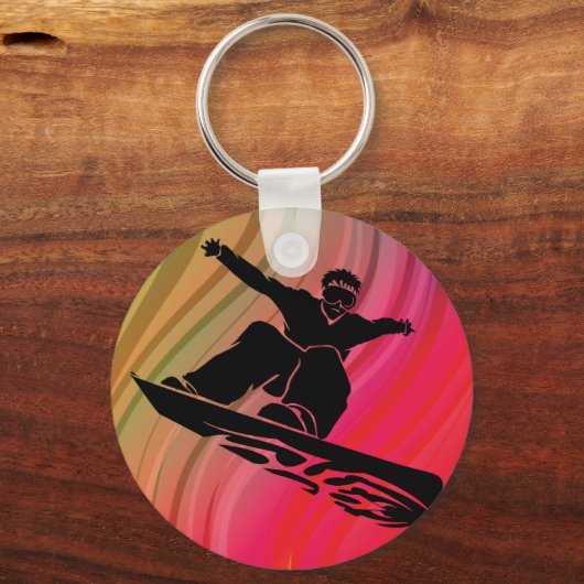 Snowboard Jump Sleutelhanger (Voorkant)