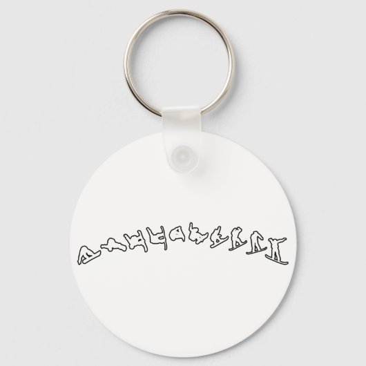 Snowboard Jump Sleutelhanger (Voorkant)