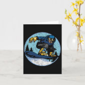 Snowboard Jump Snow Mountain Winter Sport Snowboar Kaart (Gele Bloem)