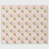 Snowboard kerstcadeau cadeaupapier (Vlak)