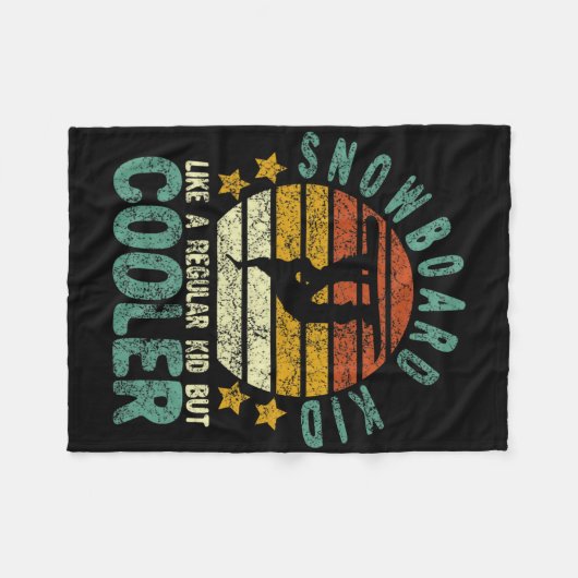 Snowboard Kind Funny Snow Vrouw Snowboarden en S Fleece Deken (Voorkant (Horizontaal))