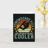 Snowboard Kinder Grappig Snowboarden Gezegde G Kaart (Gele Bloem)