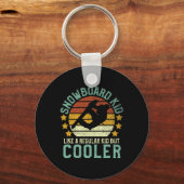 Snowboard Kinder Grappig  Snowboarden Gezegde G Sleutelhanger (Voorkant)