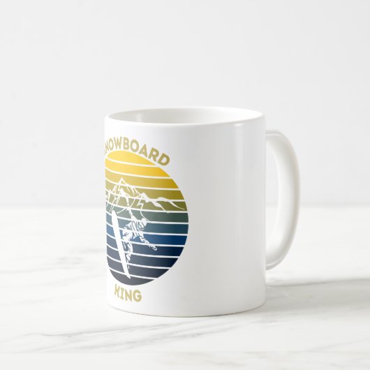 Snowboard King Koffiemok (Voorkant rechts)