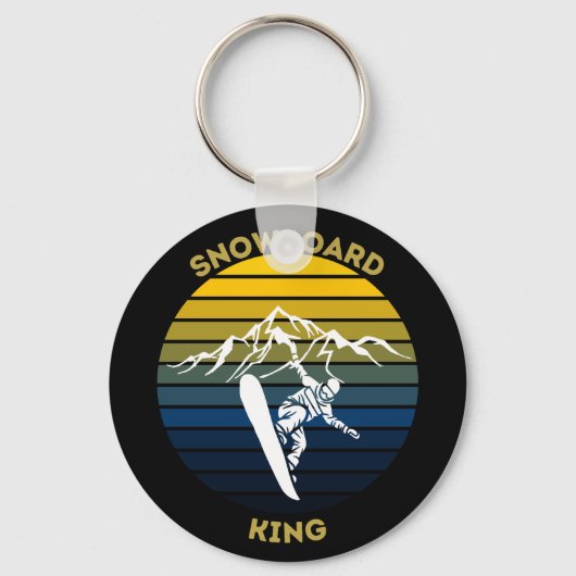 Snowboard King Sleutelhanger (Voorkant)