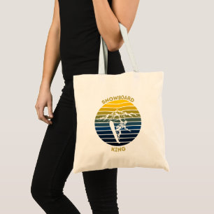 Snowboard King Tote Bag