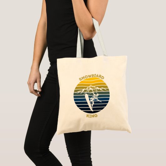 Snowboard King Tote Bag (Voorkant (product))