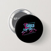 Snowboard Kleding 80s 90s Retro Snowboard Ronde Button 5,7 Cm (Voorkant /achterkant)
