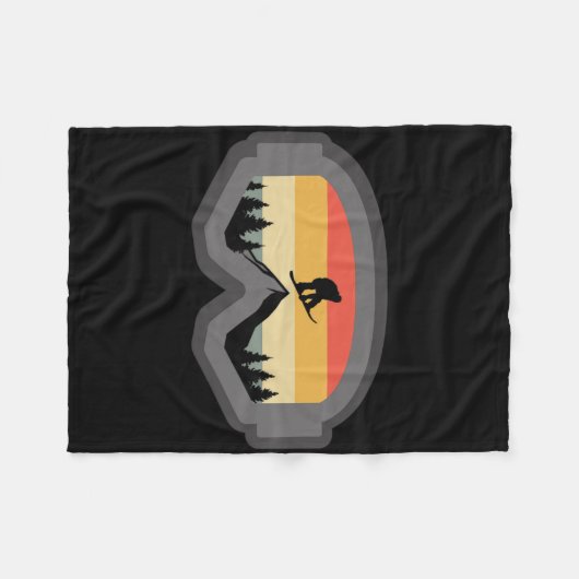 Snowboard Kleding - Snowboarder Snowboard Fleece Deken (Voorkant (Horizontaal))