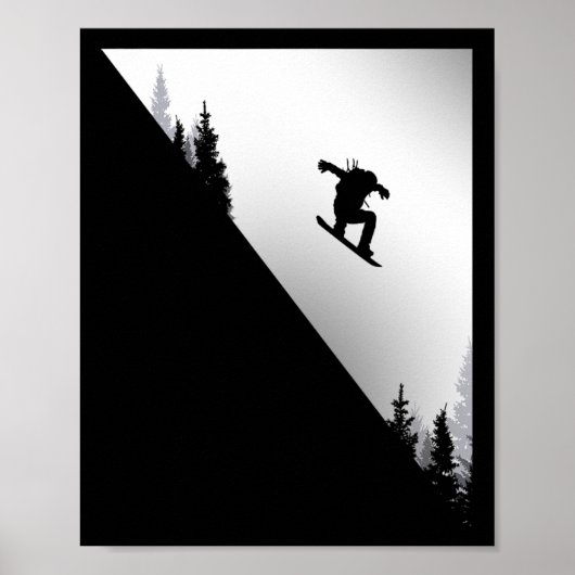 Snowboard Kleding - Snowboarder Snowboard Poster (Voorkant)