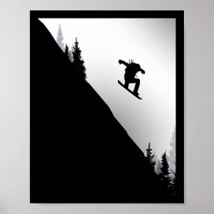 Snowboard Kleding - Snowboarder Snowboard Poster