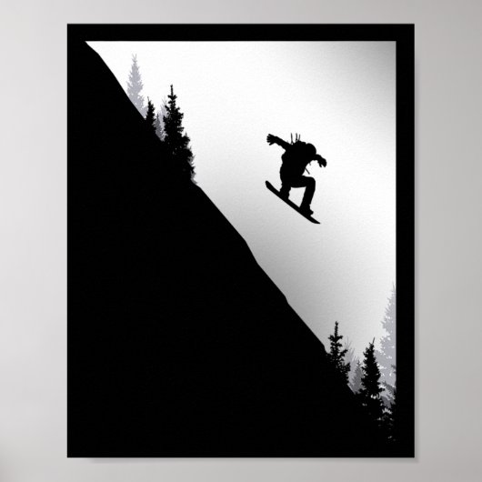 Snowboard Kleding - Snowboarder Snowboard Poster (Voorkant)