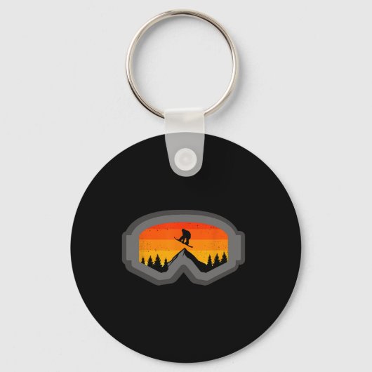 Snowboard Kleding - Snowboarder Snowboard Sleutelhanger (Voorkant)