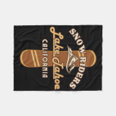 Snowboard Lake Tahoe California Snowboarding Winte Fleece Deken (Voorkant (Horizontaal))