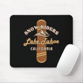 Snowboard Lake Tahoe California Snowboarding Winte Muismat (Met muis)