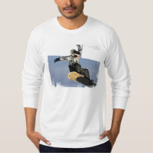 Snowboard Lancering Mannen Lange T-shirt