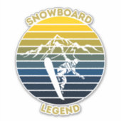 Snowboard Legend Sticker (Voorkant)