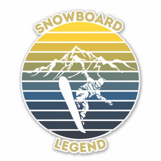 Snowboard Legend Sticker (Voorkant)