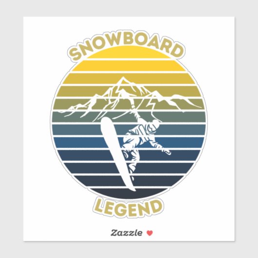Snowboard Legend Sticker (Vel)