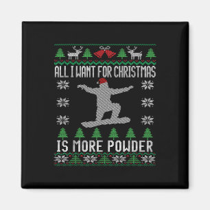 Snowboard Lelijke Kerstmis Snowboarden Gift Snowbo Magneet
