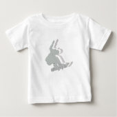 Snowboard Logo Design Baby T-Shirt (Voorkant)