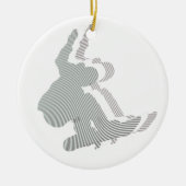 Snowboard Logo Design Ornament (Voorkant)