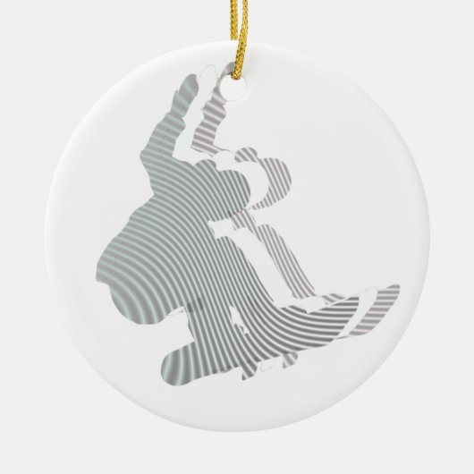 Snowboard Logo Design Ornament (Voorkant)