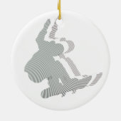 Snowboard Logo Design Ornament (Achterkant)