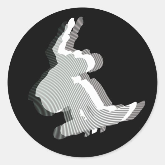 Snowboard Logo Design Stickers (Voorkant)