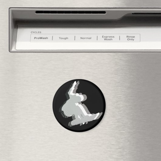 Snowboard Logo ontwerpmagneet Magneet (Insitu (Vaatwasser))