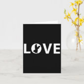 Snowboard Love Snowboarder Gift Kaart (Gele Bloem)