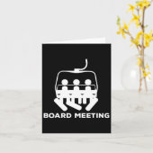 Snowboard Meeting Gift - Snowboarden Vakantie Ski Kaart (Gele Bloem)